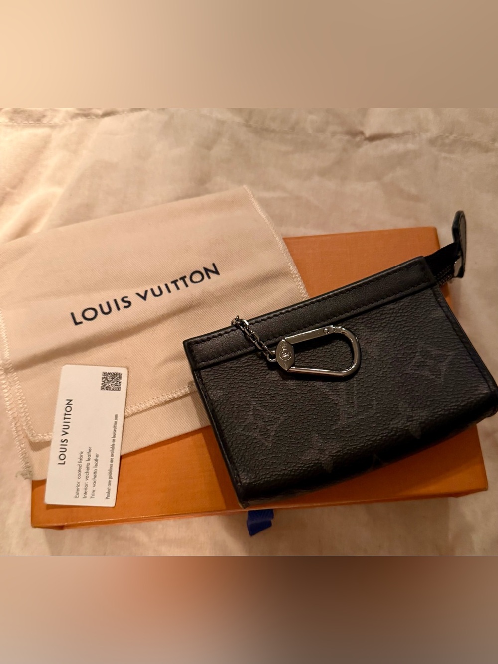 Louis Vuitton Pochette Cles Voyage Mono Eclipse RARE NEW WITH BOX M82776